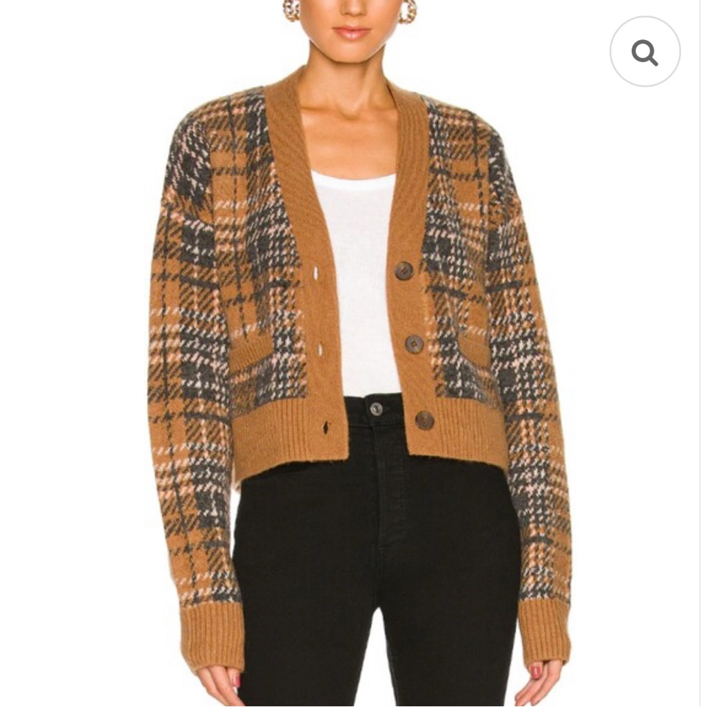 Re/Done Women's 90s Crop Cardigan